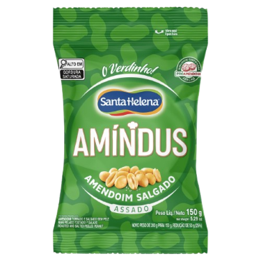 AMENDOIM AMINDUS 150G SALGADO