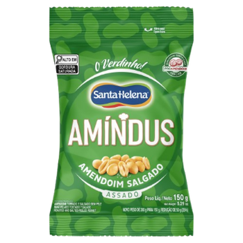 AMENDOIM AMINDUS 150G SALGADO