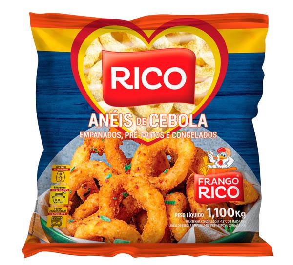 ANEL DE CEBOLA FRANGO RICO 1,1KG CONGELADO EMPANADO