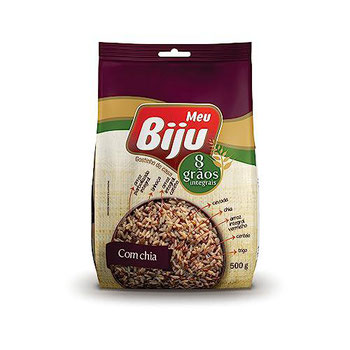ARROZ MEU BIJU 500G 8GRÃOS INTEGRAL C/CHIA