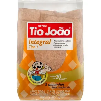 ARROZ TIO JOÃO 1KG INTEGRAL SAQUINHOS