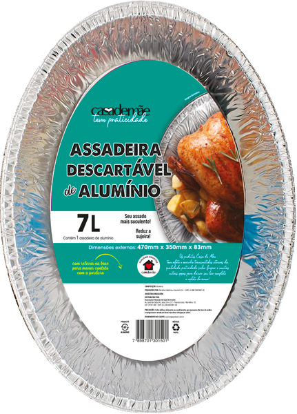 ASSADEIRA CASA DE MÃE 7L ALUMÍNIO