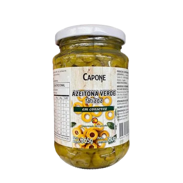 AZEITONA VERDE CAPONE 180G VD FATIADA