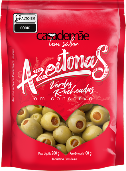 AZEITONA VERDE CASA DE MÃE 100G SC RECHEADA