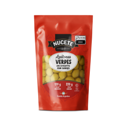 AZEITONA VERDE NUCETE 120G DOYPACK C/CAROÇO