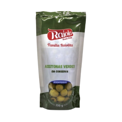 AZEITONA VERDE RAIOLA 150G SC S/CAROÇO