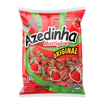 BALA AZEDINHA 500G MASTIGAVEL MORANGO