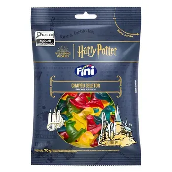 BALA GEL FINI 70G HARRY POTTER CHAPÉU SELETOR