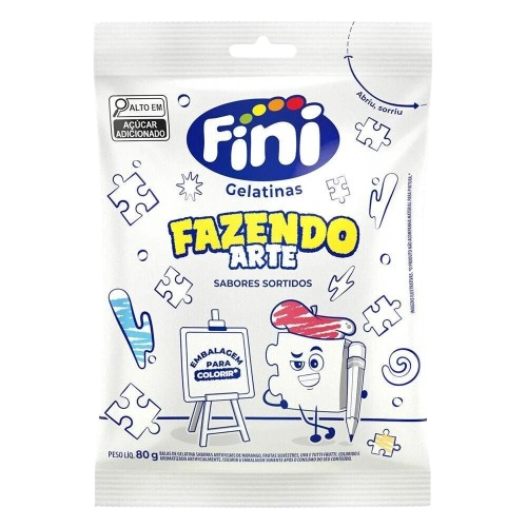BALA GELATINA FINI 80G FAZENDA ARTE