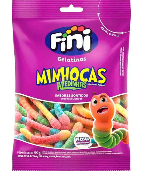 BALA GEL FINI 90G MINHOCAS CITRICAS