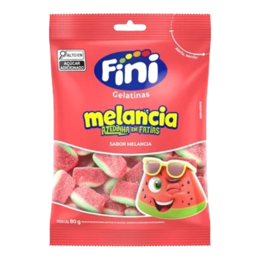 BALA GELATINA FINI 80G MELANCIA AZEDINHO