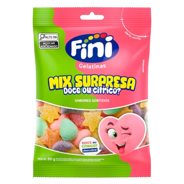 BALA GELELATINA FINI 80G MIX SURPRESA