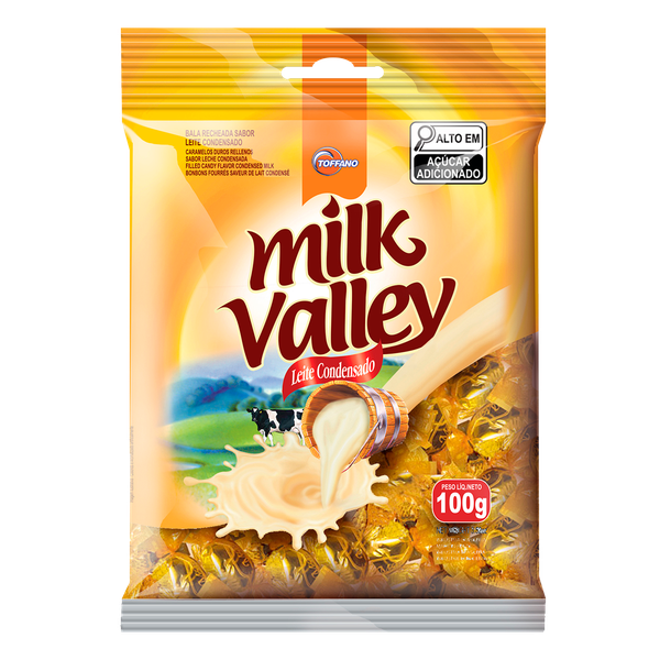 BALA TOFFANO 100G MOLE RECHEADA LEITE CONDENSADO