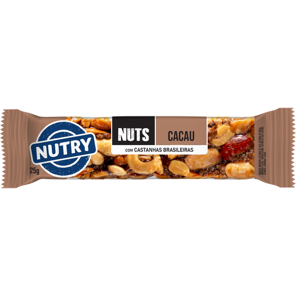 BARRA CASTANHA NUTRY NUTS 25G CACAU