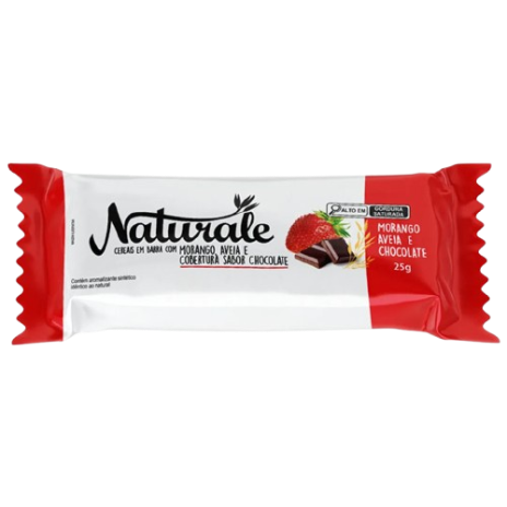 BARRA NATURALE 22G MORANGO/AVEIA/CHOCOLATE