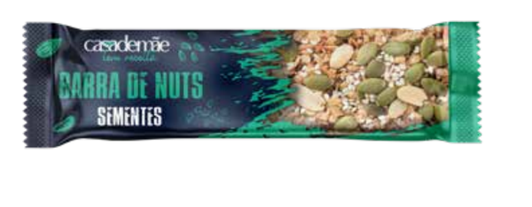 BARRA NUTS CASA DE MÃE 30G SEMENTE