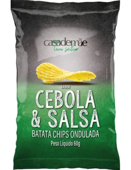 BATATA CASA DE MÃE 60G ONDULADA CEBOLA/SALSA