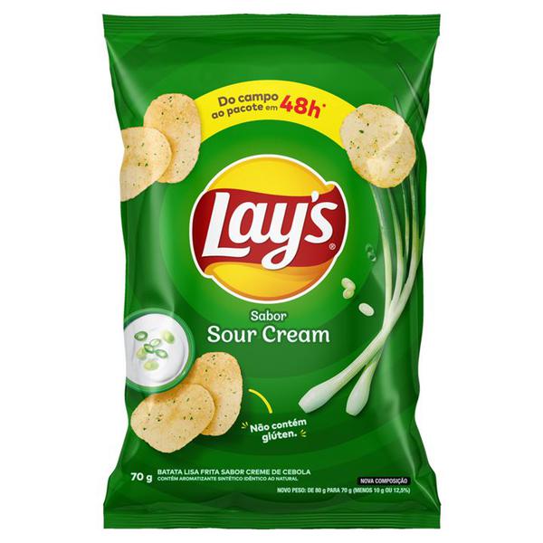 BATATA LAYS 70G SOUR CREAM