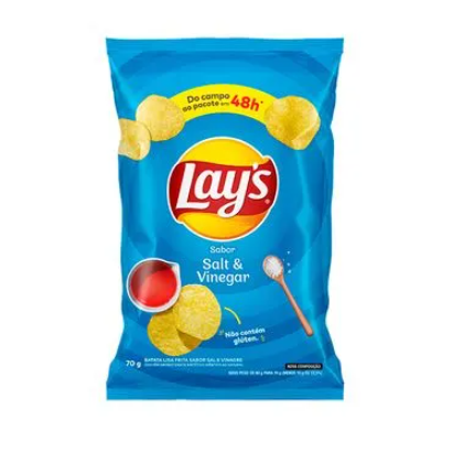 BATATA LAYS 70G VINAGRE/SAL