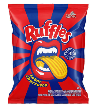 BATATA RUFFLES 33G CHURRASCO