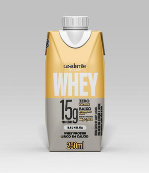 BEBIDA LÁCTEA CASA DE MAE 250ML 15G PROTEÍNA WHEY BAUNILHA