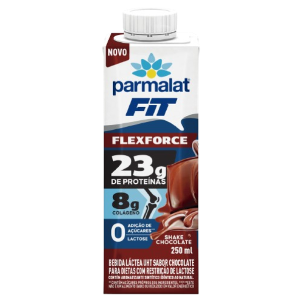 BEBIDA LÁCTEA PARMALAT 250ML FIT ZERO LACTOSE SHAKE CHOCOLATE