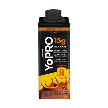 BEBIDA LÁCTEA YOPRO 250ML 15G PROTEÍNA WHEY DOCE LEITE