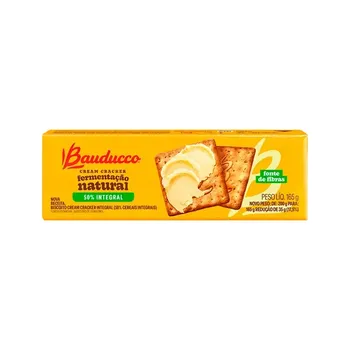 BISCOITO BAUDUCCO 165G CREAM CRACKER INTEGRAL