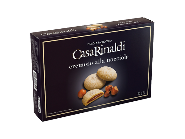 BISCOITO CASA RINALDI 140G RECHEIO CREME AVELÃ