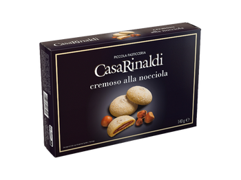 BISCOITO CASA RINALDI 140G RECHEIO CREME AVELÃ