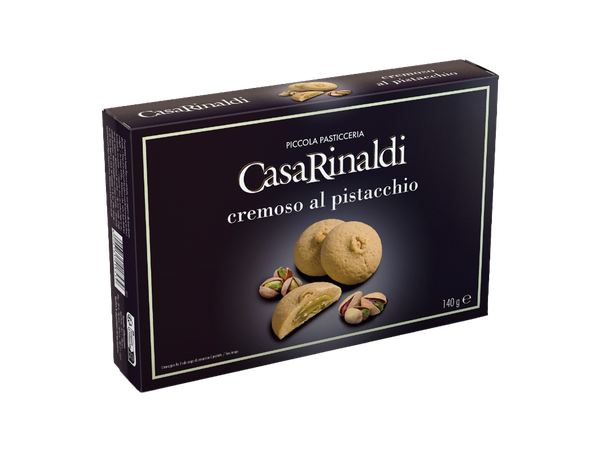 BISCOITO CASA RINALDI 140G RECHEIO CREME PISTACHE