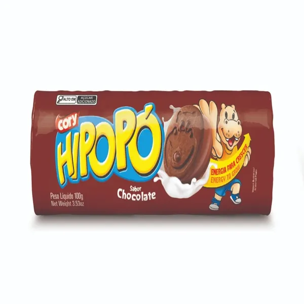 BISCOITO HIPOPO 100G RECHEIO CHOCOLATE