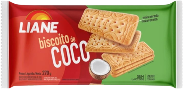 BISCOITO LIANE 270G COCO