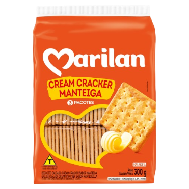BISCOITO MARILAN 300G CRACKER MANTEIGA