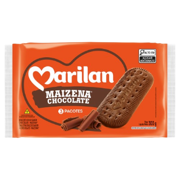 BISCOITO MARILAN 300G MAIZENA CHOCOLATE