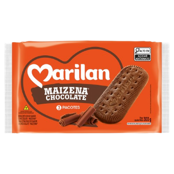 BISCOITO MARILAN 300G MAIZENA CHOCOLATE