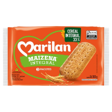 BISCOITO MARILAN 300G MAIZENA INTEGRAL