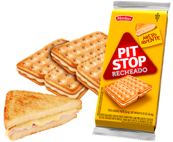 BISCOITO MARILAN 98G PIT STOP RECHEADO MISTO QUENTE