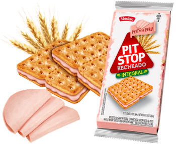 BISCOITO MARILAN 98G PIT STOP RECHEADO PEITO PERU