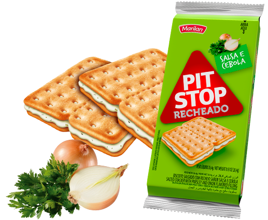 BISCOITO MARILAN 98G PIT STOP RECHEADO SALSA CEBOLA