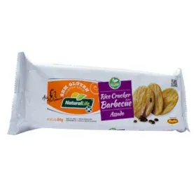 BISCOITO NATURAL LIFE 84G RICE CRACKER BARBECUE