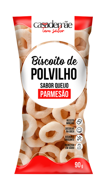 BISCOITO POLVILHO CASA DE MÃE 90G PARMESÃO