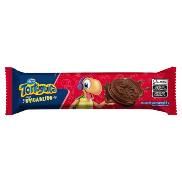 BISCOITO TRIUNFO 86G TORTUGUITA RECHEIO BRIGADEIRO