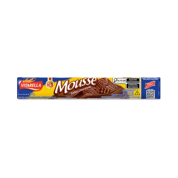 BISCOITO VITARELLA 130G MOUSSE CHOCOLATE