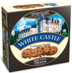 BISCOITO WHITE CASTLE 125G GOTAS CHOCOLATE