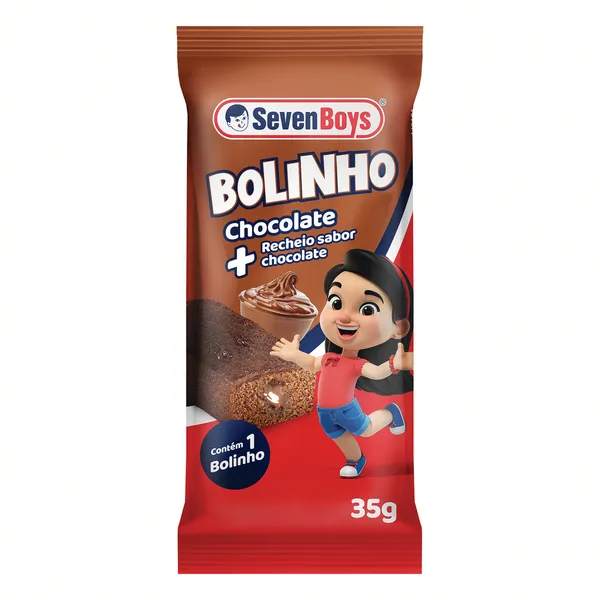 BOLINHO SEVEN BOYS 35G CHOCOLATE