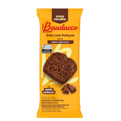 BOLO BAUDUCCO 200G DUPLO CHOCOLATE
