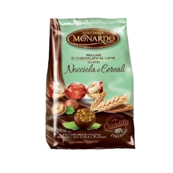BOMBOM DOLCIARIA MONARDO 100G PRALINE AVELA/CEREAIS CROCANTES