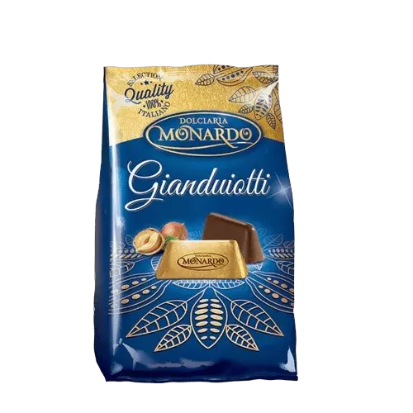 BOMBOM DOLCIARIA MONARDO 80G GIANDUIOTTI AVELÃ