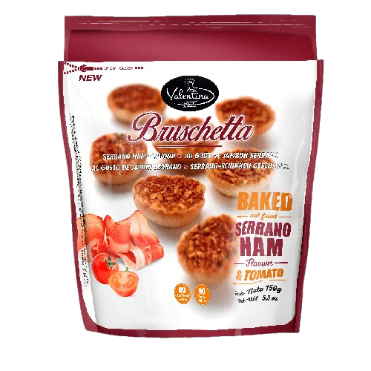 BRUSCHETTA VALENTINA 150G PRESUNTO SERANO